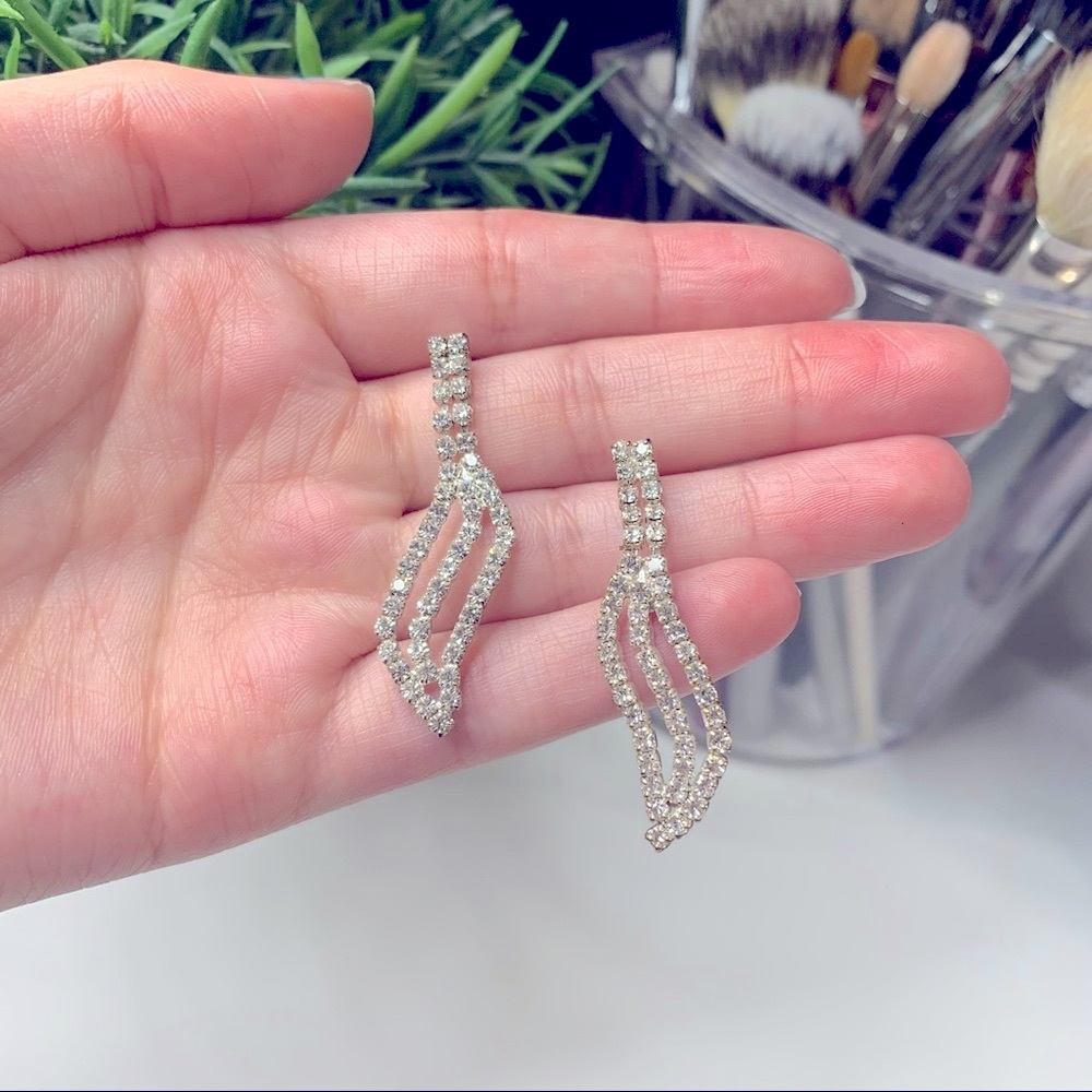 Elegant Faux Diamond Earrings